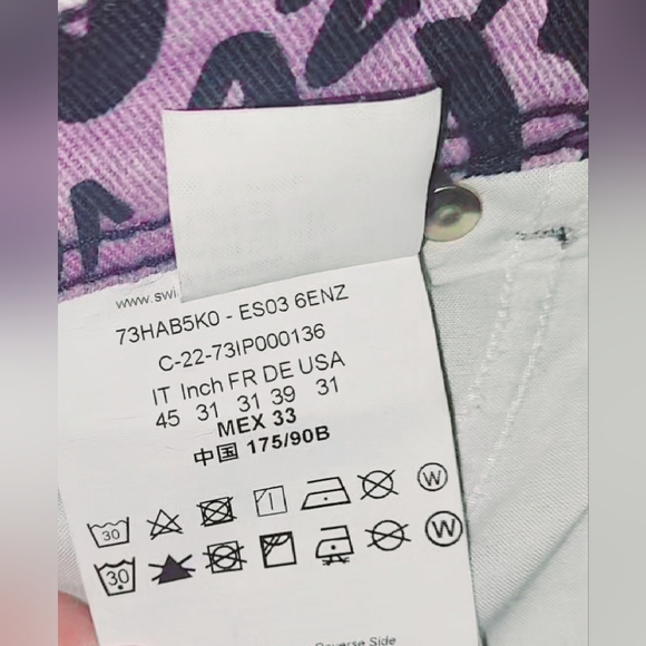 Versace Jeans Couture Baroque Monogram Pants - Picture 8 of 8